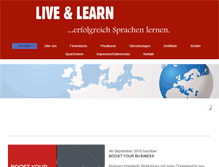 Tablet Screenshot of live-and-learn.de